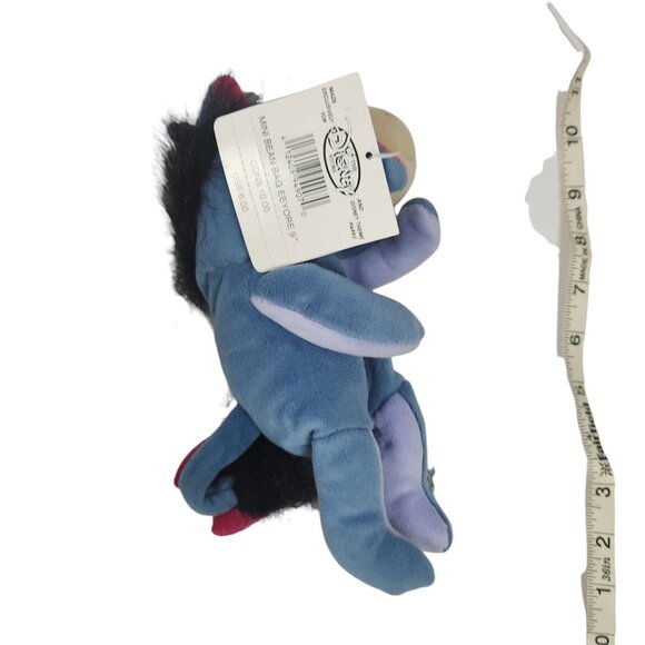 The Disney Store Eeyore Winnie the Pooh Mini Bean Bag Plush 9" NWT - Picture 3 of 7